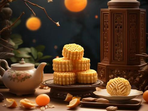 Eat a mooncake Eat a mooncake