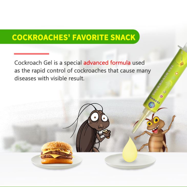 Super Power Cockroach and Roach Poison Gel Syringe