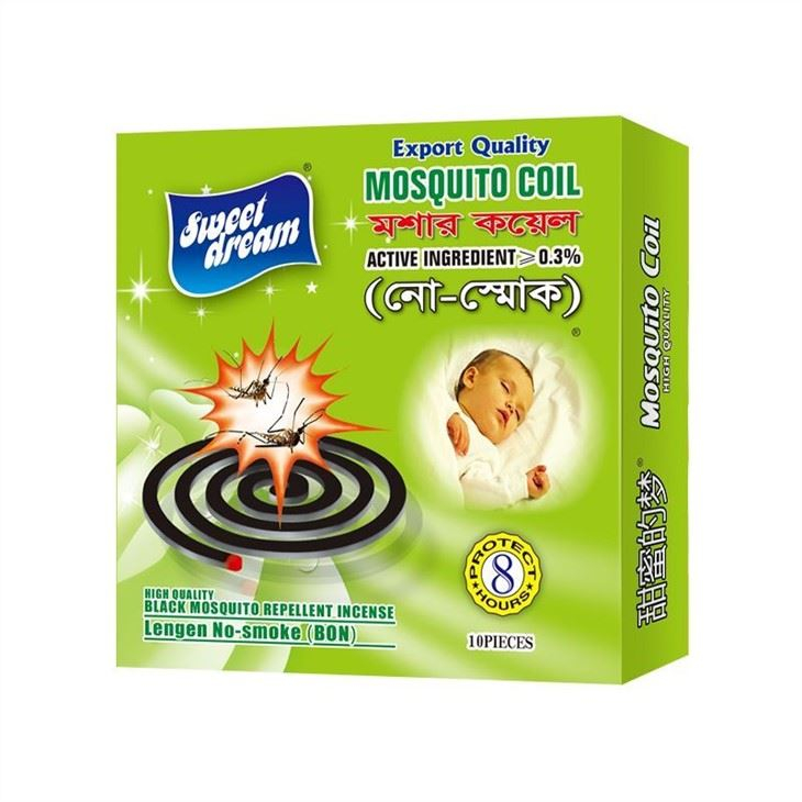China Manufacturer 8 Hours Sweet Dream Smokelss Mosquito Repellent Coils